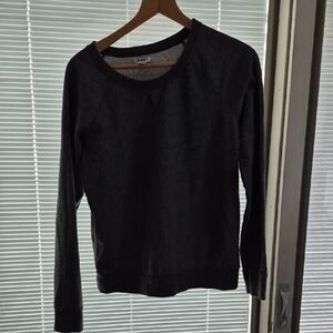 Old Navy Women's Charcoal Gray Sweatshirt Size Medium Cotton Blend